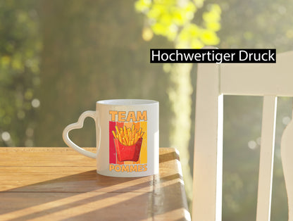 Team Pommes | Frites Liebhaber Humor Geschenkidee Tasse
