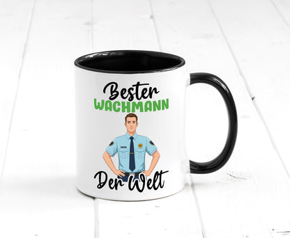 Bester Wachmann | Wachpersonal Nachtwächter v2 Geschenk Humor Geschenkidee Tasse