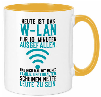 10 Minuten W-Lan Ausfall | Nerd Computer PC Gamer lustig Humor Geschenkidee Tasse