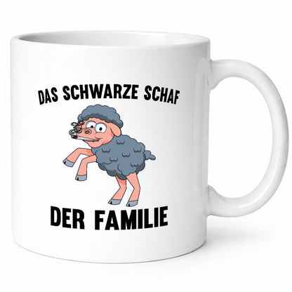 Das schwarze Schaf der Familie | Böses Kind Ärger Humor Geschenkidee Tasse