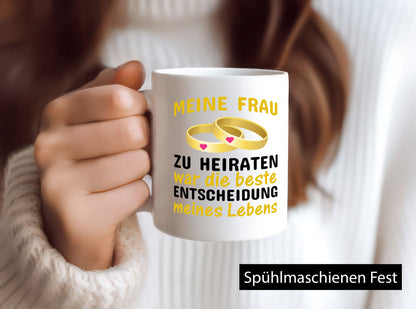 Hochzeitstag Spruch | Ehefrau Tasse romantisch Geschenkidee Familie Humor