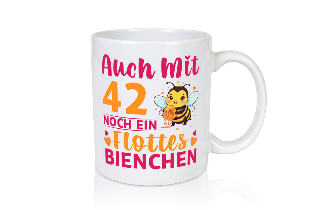 42. Geburtstag | Flottes Bienchen 42 Jahre Humor Geschenkidee Tasse
