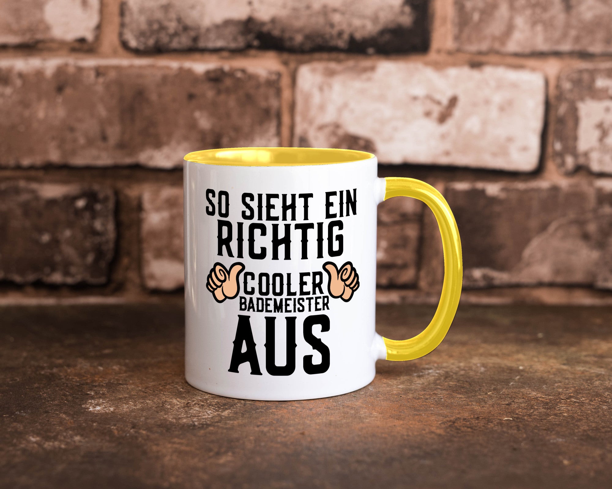 Richtig cooler Bademeister | Daumen hoch Schwimmbad lustig Humor Geschenkidee