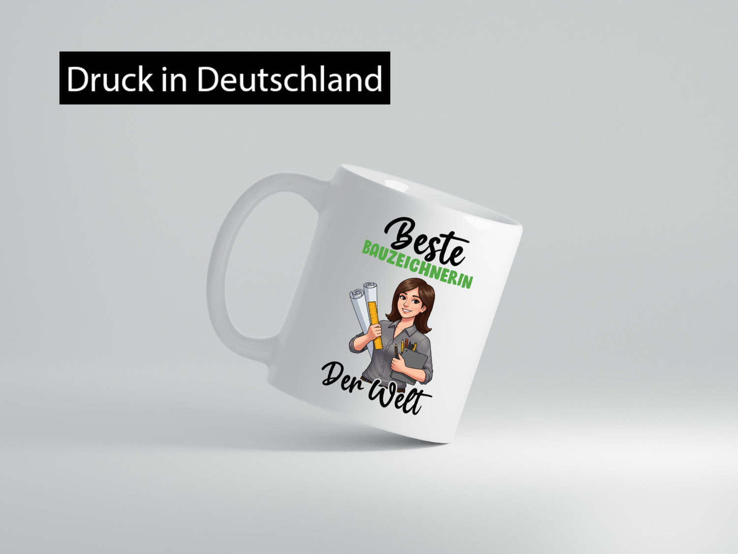 Beste Bauzeichnerin | Zeichnerin v2 lustiger Spruch Geschenk Humor Geschenkidee
