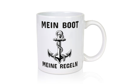 Mein Boot meine Regeln | Bootbesitzer Tasse Kapitän Geschenkidee Humor