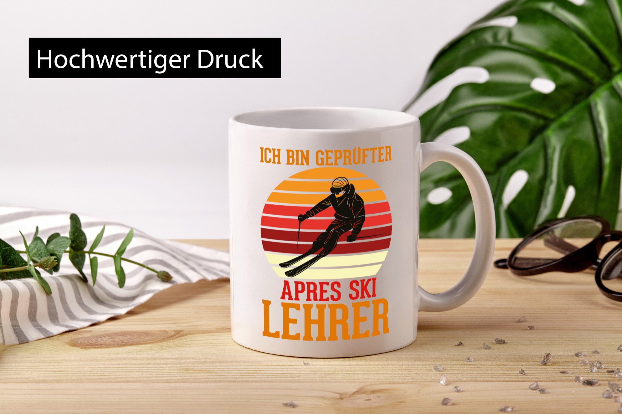 Ich bin geprüfter Apres ski Lehrer | Skifahren lustig Humor Geschenkidee
