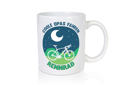 Coole Opas fahren Rennrad | Mond Landschaft Geschenk Familie Geschenkidee