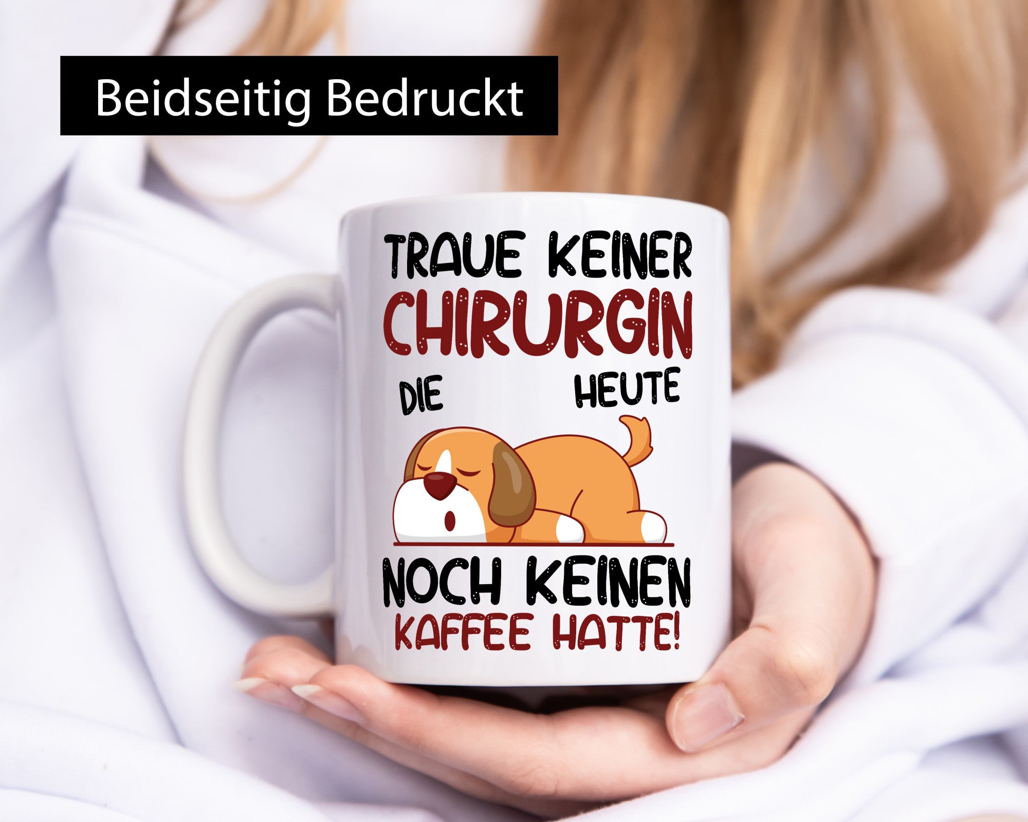 Traue keiner Chirurgin | Chirurgie Krankenhaus Humor Geschenkidee Tasse