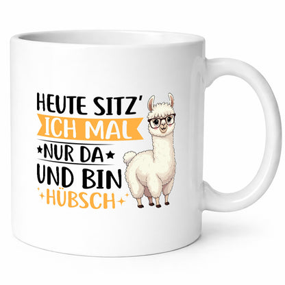 Heute bin ich nur Hübsch | Lama Alpaka Geschenk Humor Geschenkidee lustiger