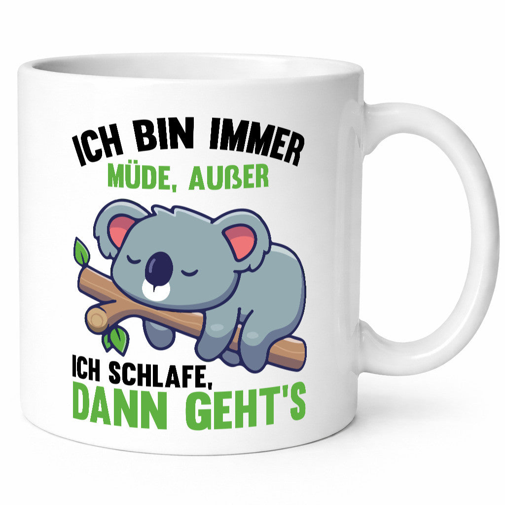 Ich bin immer müde | Schlafmütze Koala Comic Schlafen lustiger Spruch Geschenk