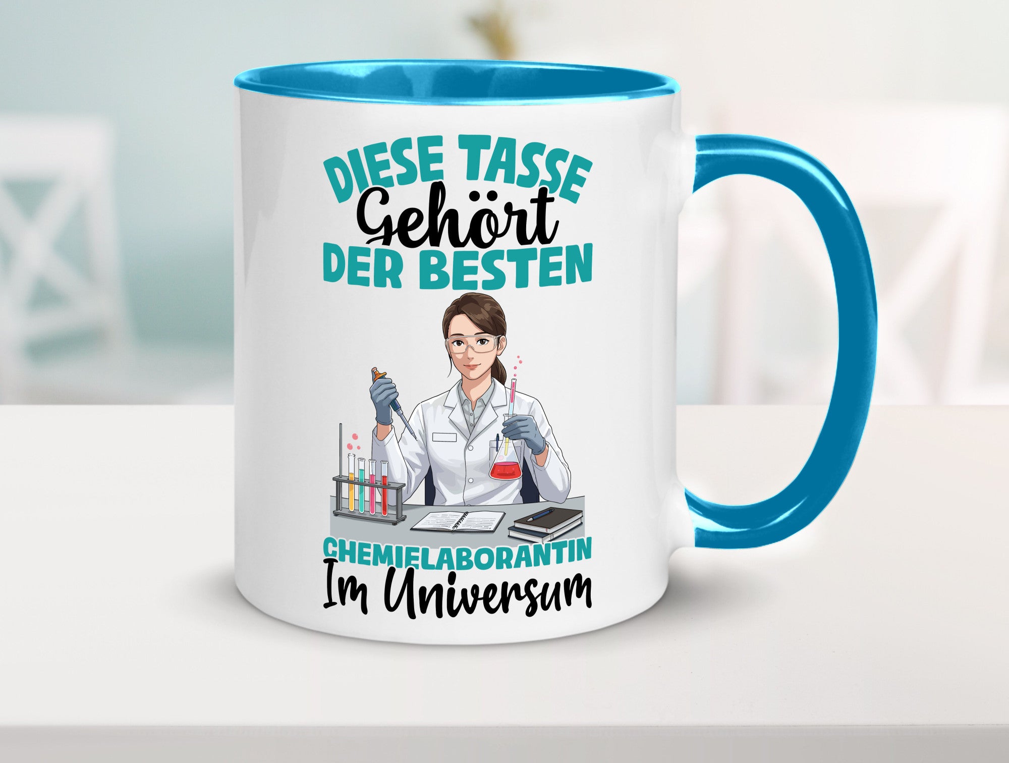Im Universum: Chemielaborantin | Laborantin Chemie lustiger Spruch Geschenk