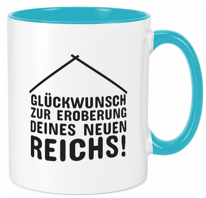 Neue Wohnung | Hausbesitzer Tasse Umzug Eigenheim Humor Geschenkidee
