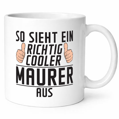 Richtig Cooler Maurer | Bau Handwerker Geschenk Humor Geschenkidee lustiger