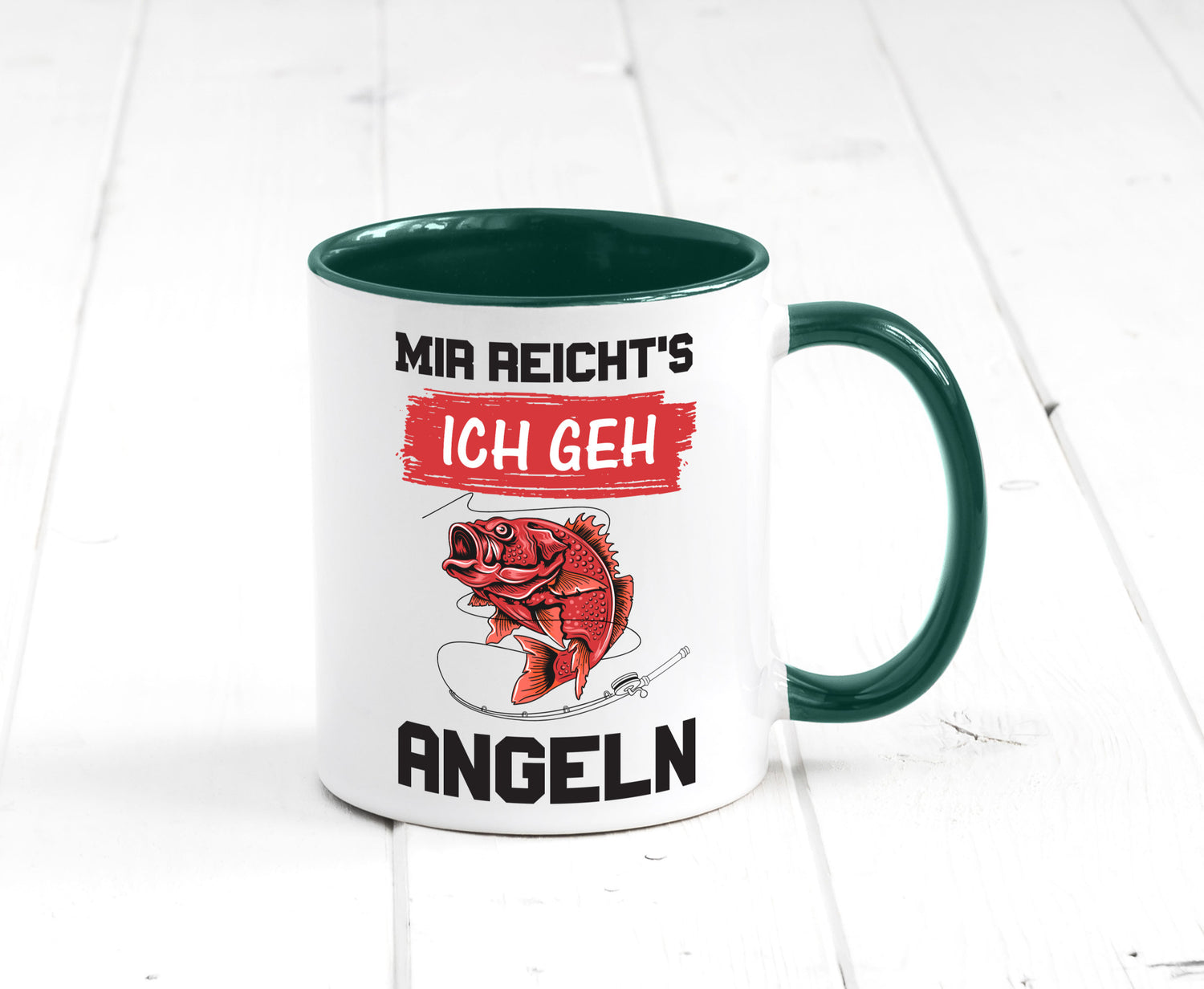 Ich geh angeln | Angler Tasse Fisch Fischer Humor lustig Geschenkidee Geschenk