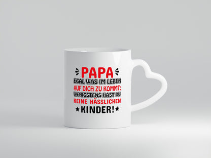 Papa egal was auf dich zukommt Humor Geschenkidee Tasse