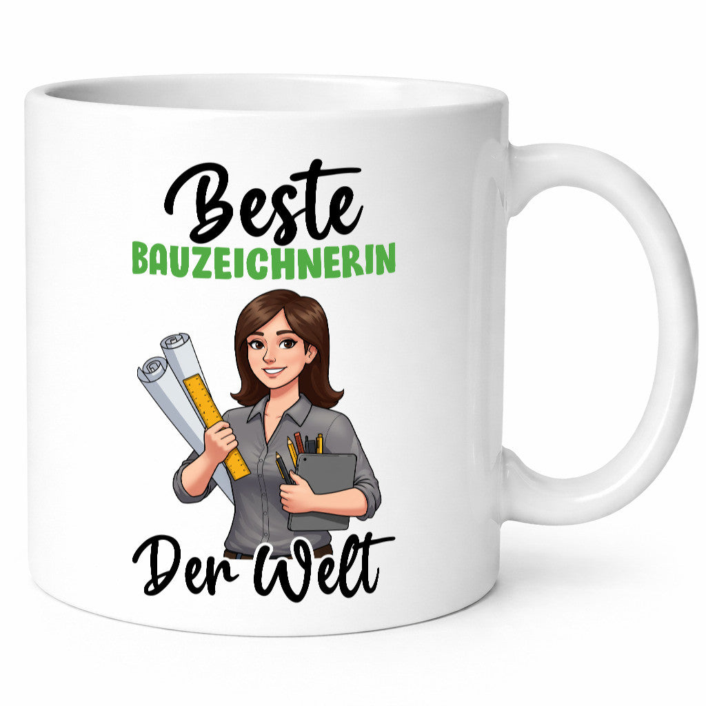Beste Bauzeichnerin | Zeichnerin v2 lustiger Spruch Geschenk Humor Geschenkidee
