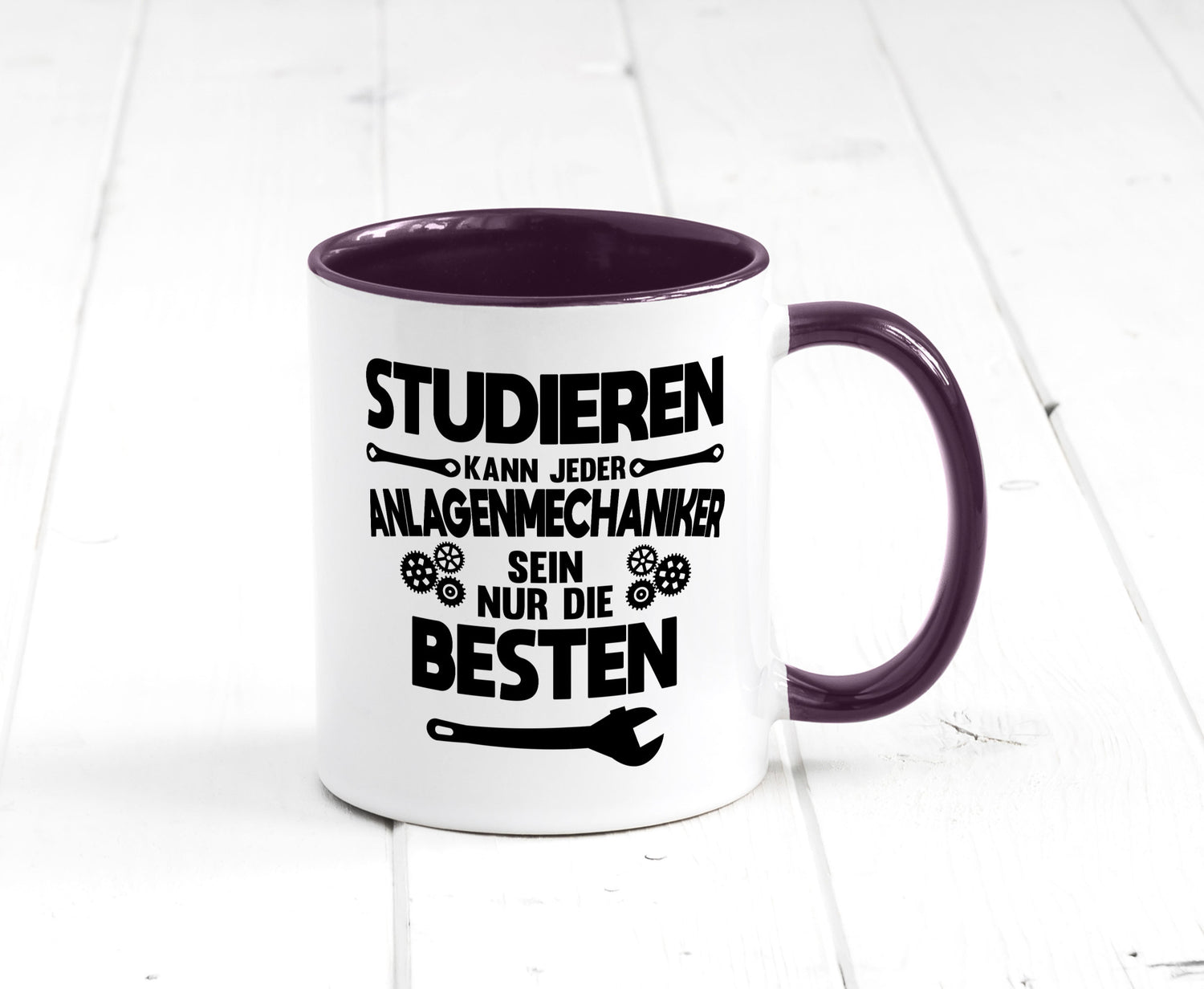 Nur die besten werden Anlagenmechaniker Humor Geschenkidee Tasse
