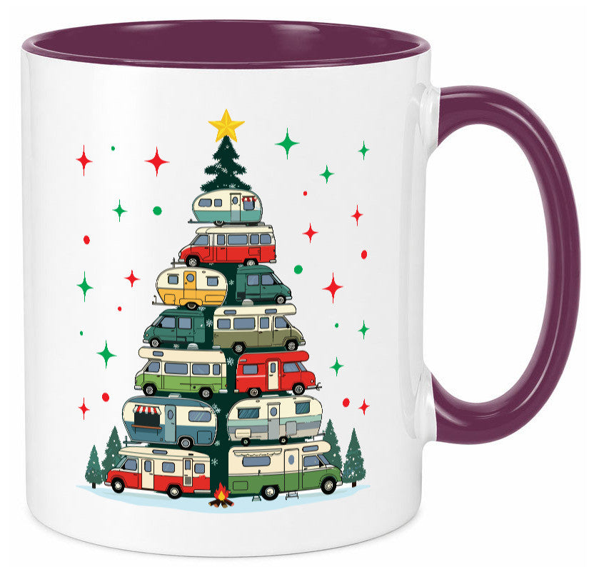 Camper | Camping Weihnachten Fahrzeuge Baumlichter v2 lustig Humor Geschenkidee