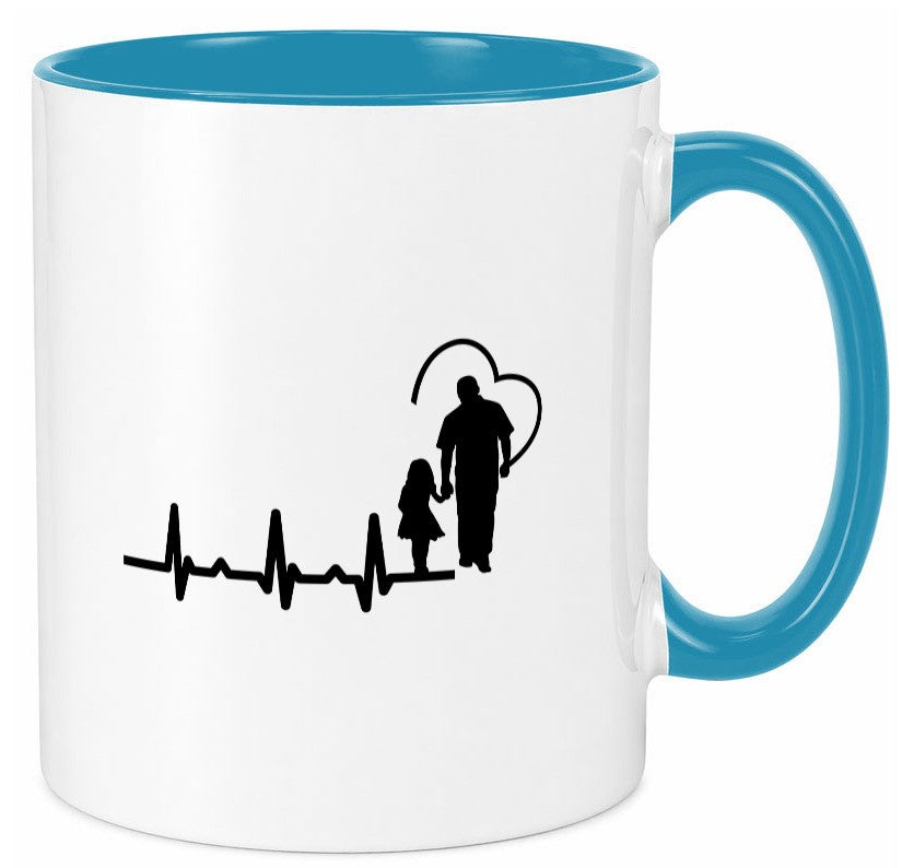 Vater Tochter Herz | Papa Vatertag Vaterliebe lustiger Spruch Geschenk Familie Tasse