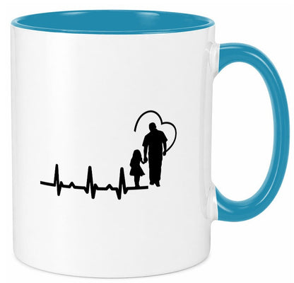 Vater Tochter Herz | Papa Vatertag Vaterliebe lustiger Spruch Geschenk Familie Tasse