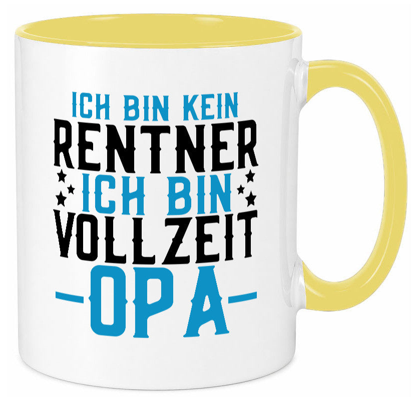 Rentner | Vollzeit Opa Pension Ruhestand Großvater lustiger Spruch Geschenk