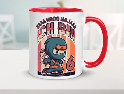 6. Geburtstag | Ninja Junge 6 Jahre Humor Geschenkidee Tasse