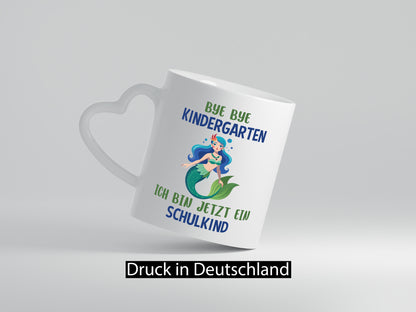 Bye Kindergarten | Schulkind Einschulung Geschenkidee Humor Tasse