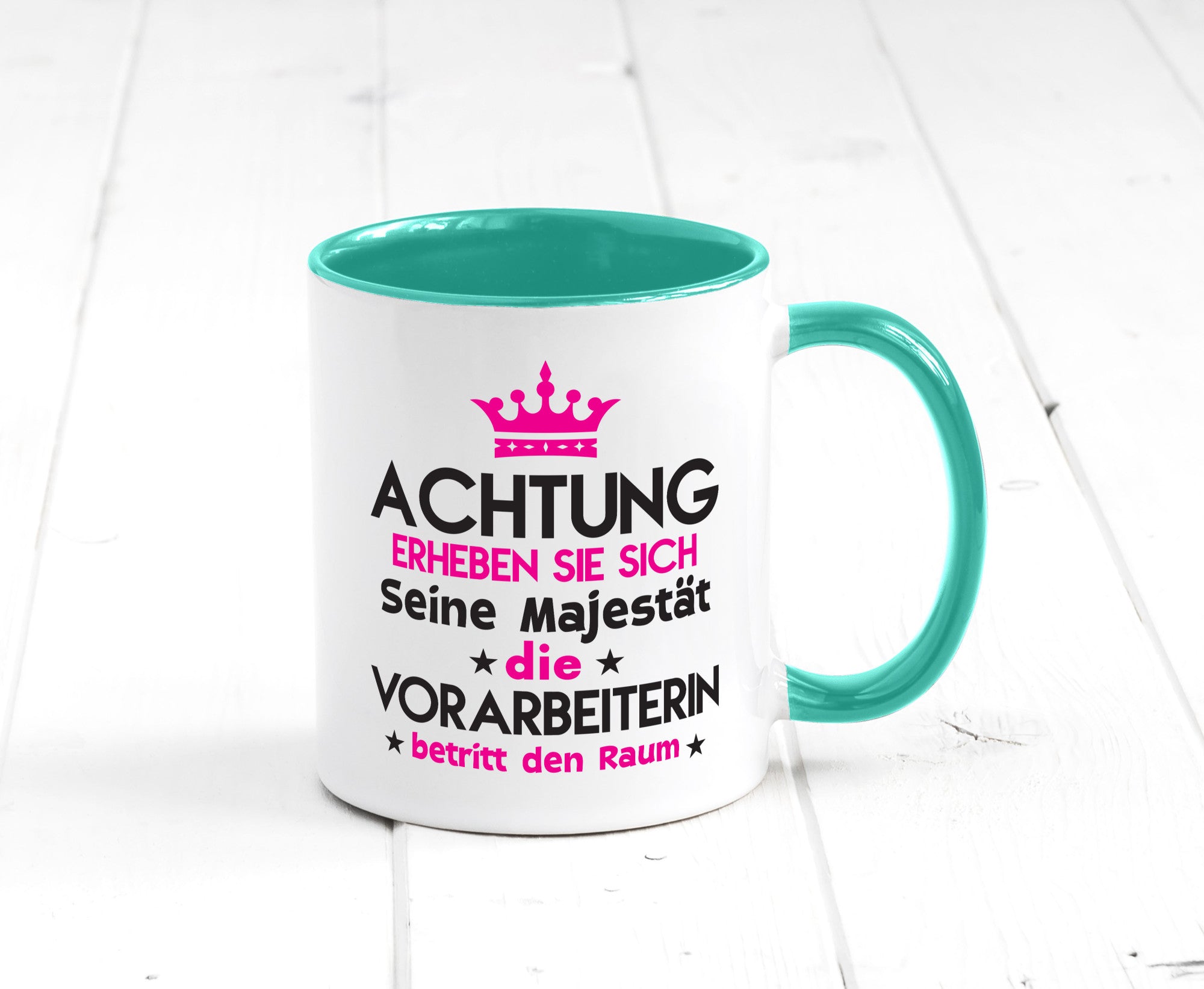 Seine Majestät Vorarbeiterin | Kollegin Teamleiter lustig Arbeit Kollegen Büro