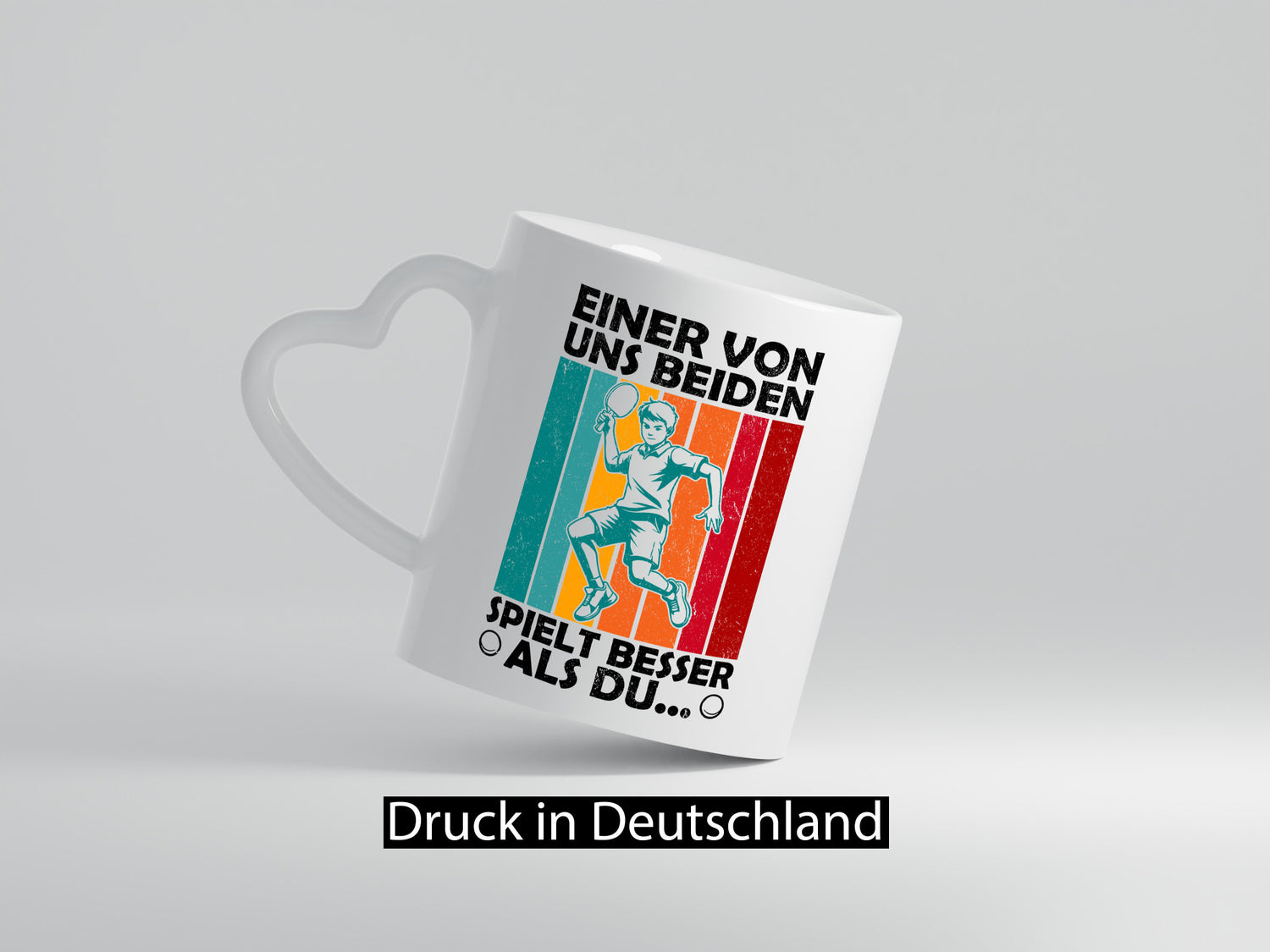 Von uns beiden spielt besser als du | Tischtennis Tennis Humor Geschenkidee