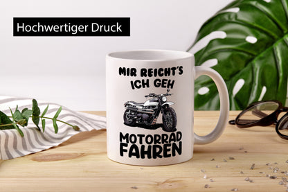 Motorrad Fahrer Tasse Geschenkidee Humor