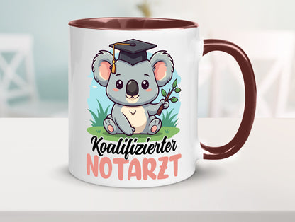 Koalifizierter Notarzt | Arzt Geschenk Humor Geschenkidee lustiger Spruch Tasse