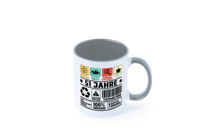 51. Geburtstag | 51 Jahre Humor Limited Edition Geschenkidee Tasse