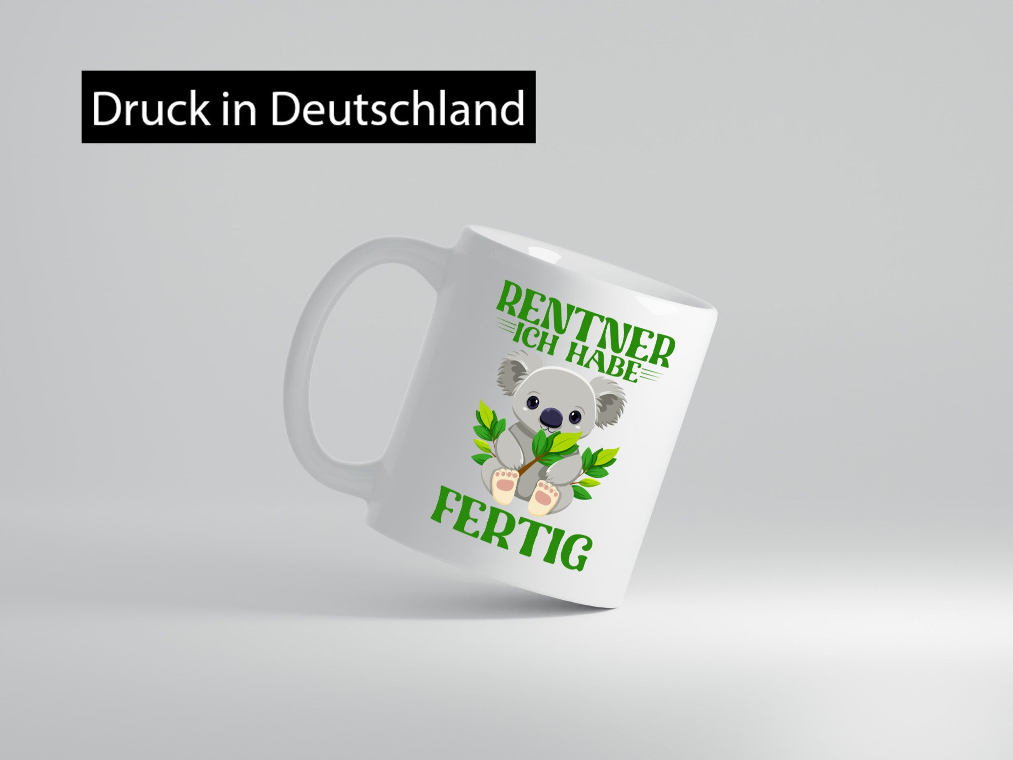 Rentner ich habe Fertig | Panda Ruhestand Geschenkidee Jubiläum Humor Tasse