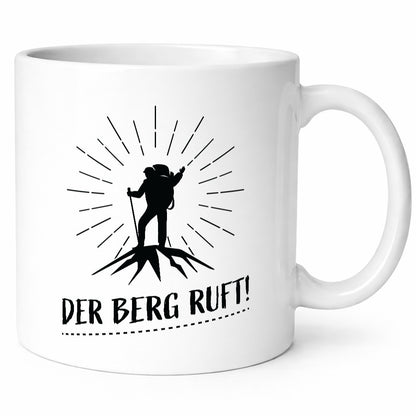 Der Berg ruft | Bergsteiger Humor Geschenkidee Tasse