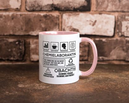 Achtung Probleme Chemielaborantin | Laborantin Chemie Geschenk Humor