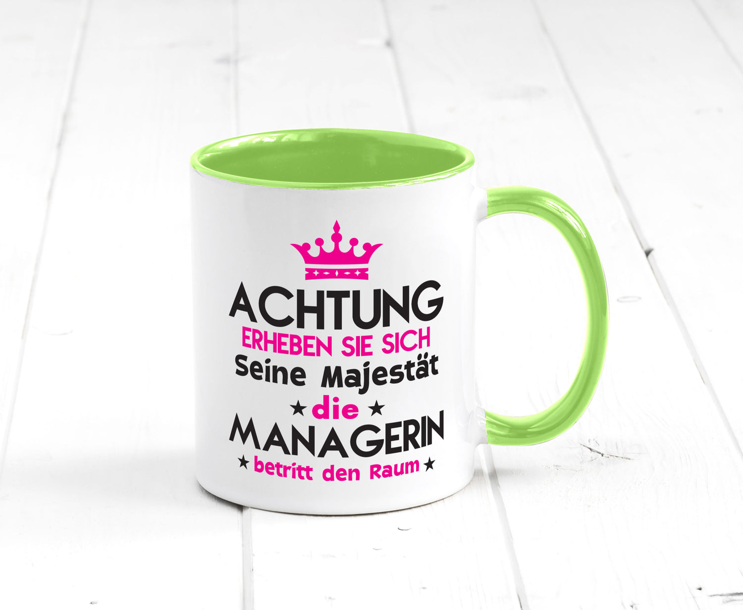 Seine Majestät Managerin | Management lustig Humor Geschenkidee Geschenk Tasse