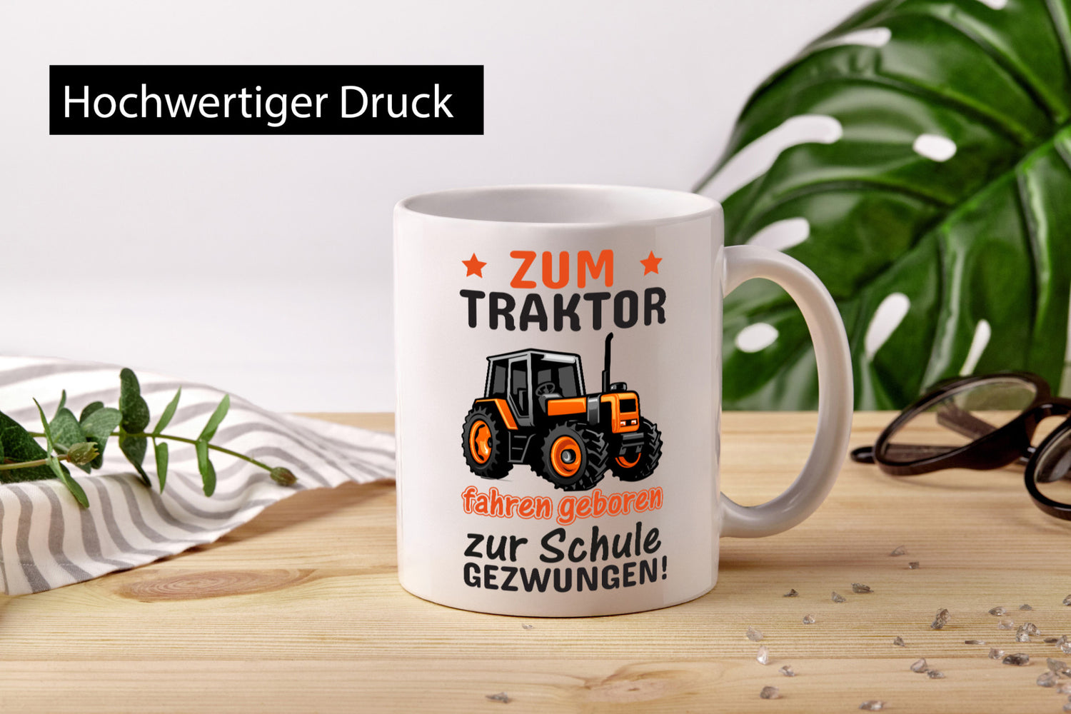 Traktor fahren | Schulkind Tasse Bauernhof Kind Geschenk Humor Geschenkidee