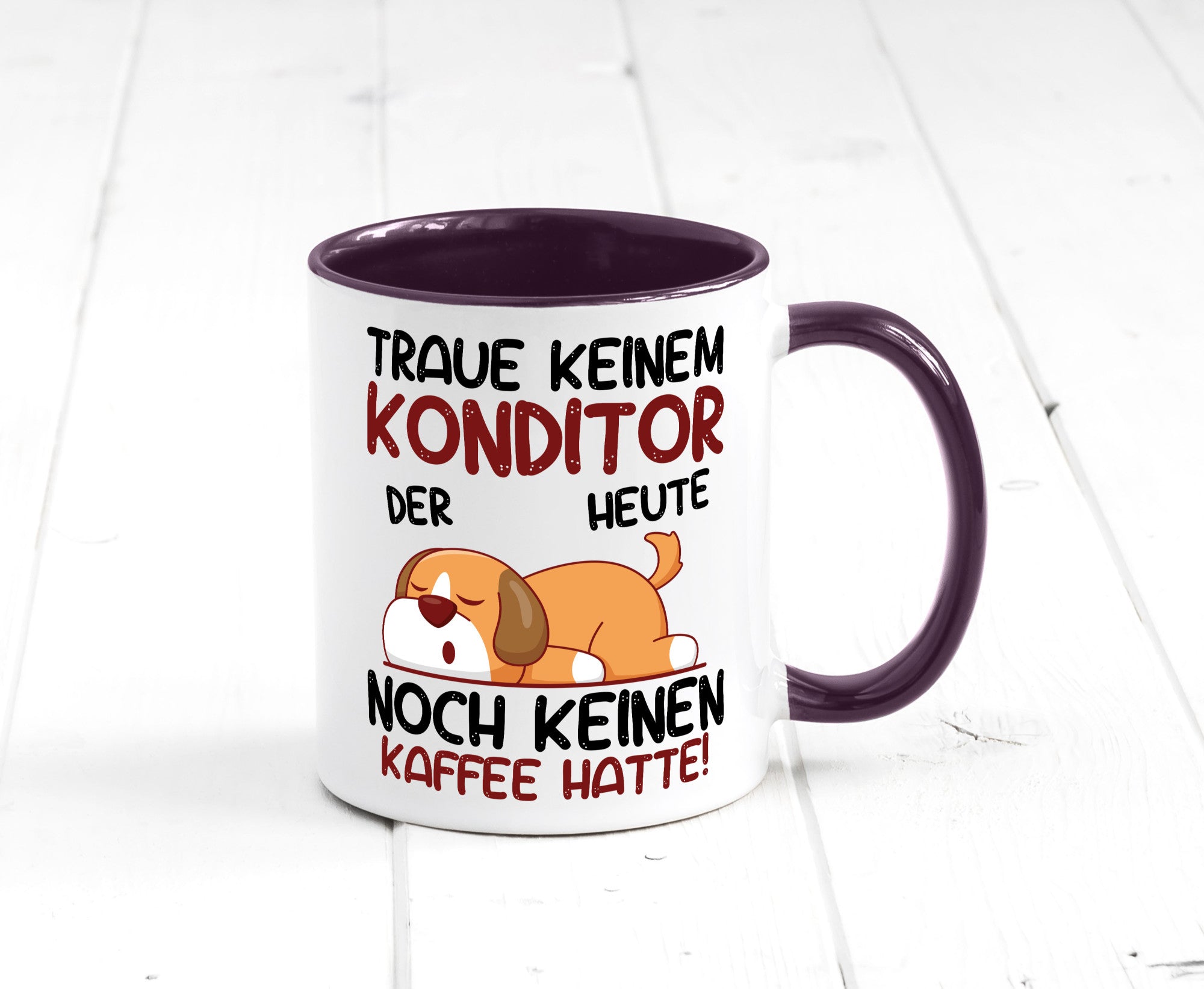 Traue keinem Konditor | Konditorei Humor Geschenkidee Tasse