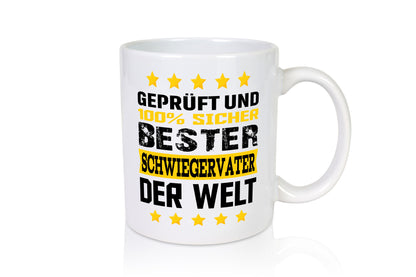Geprüft und Sicher bester Schwiegervater der Welt lustiger Spruch Geschenk