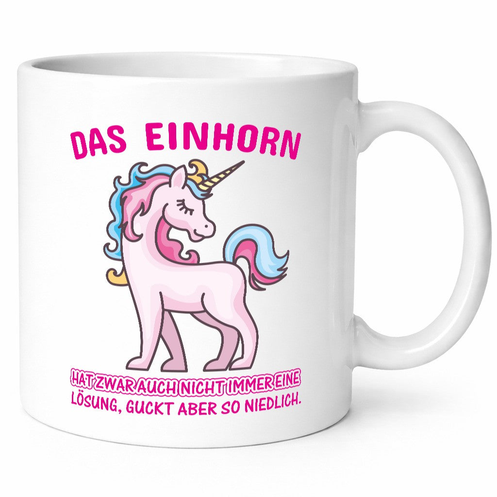 Niedliches Einhorn | lustige Tasse Frauen Mädchen lustiger Spruch Geschenk
