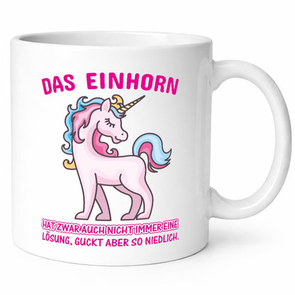 Niedliches Einhorn | lustige Tasse Frauen Mädchen lustiger Spruch Geschenk