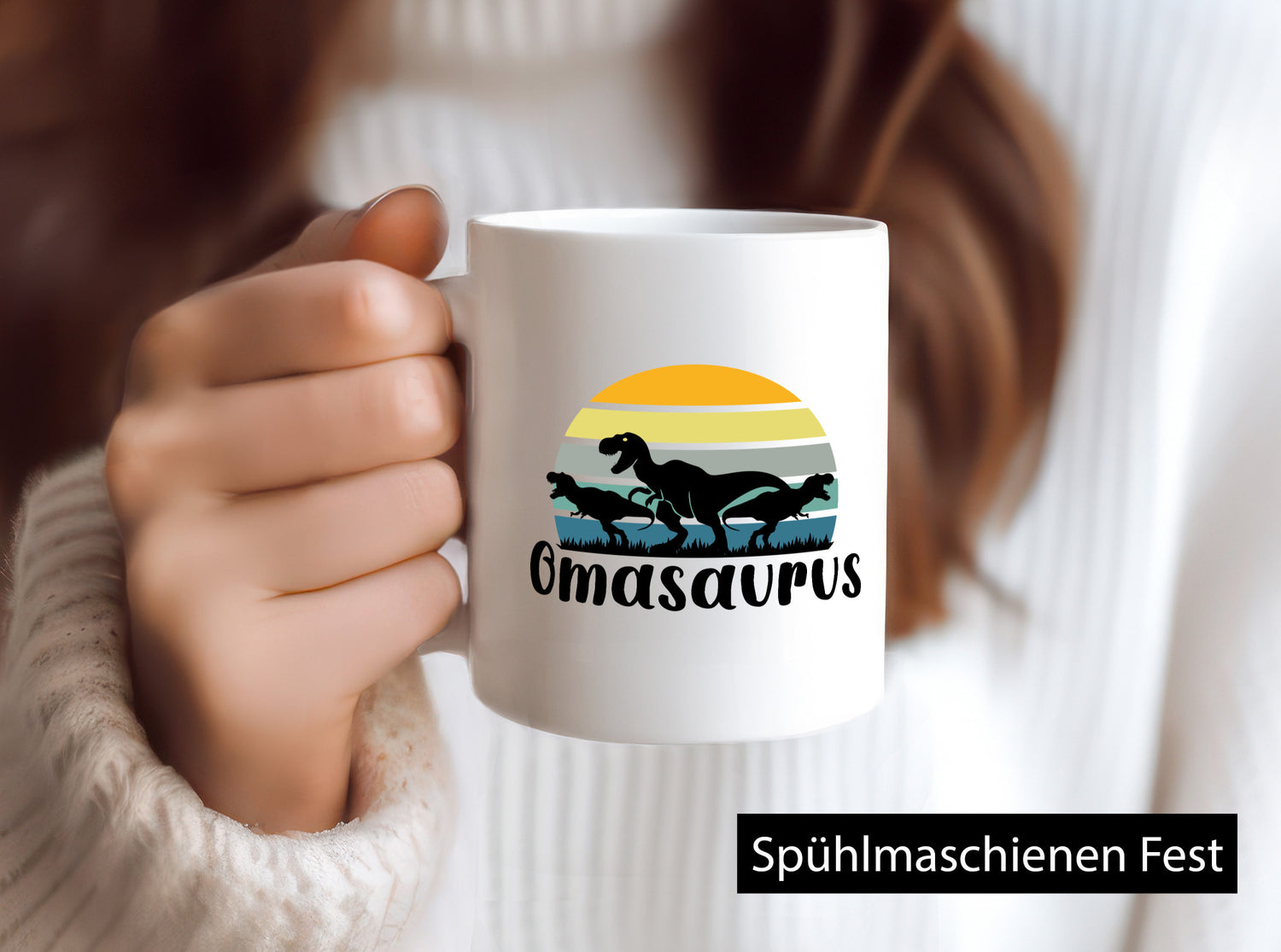 Omasaurus | Muttertag Dinosaurier Humor Familie Geschenkidee Tasse