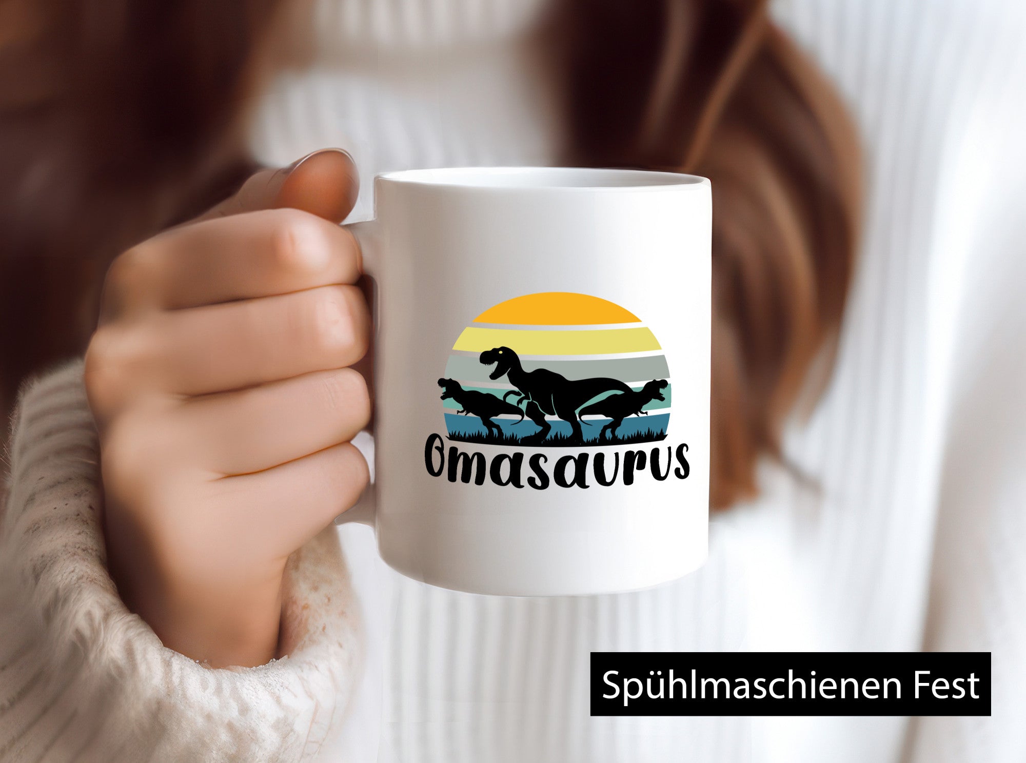 Omasaurus | Muttertag Dinosaurier Humor Familie Geschenkidee Tasse