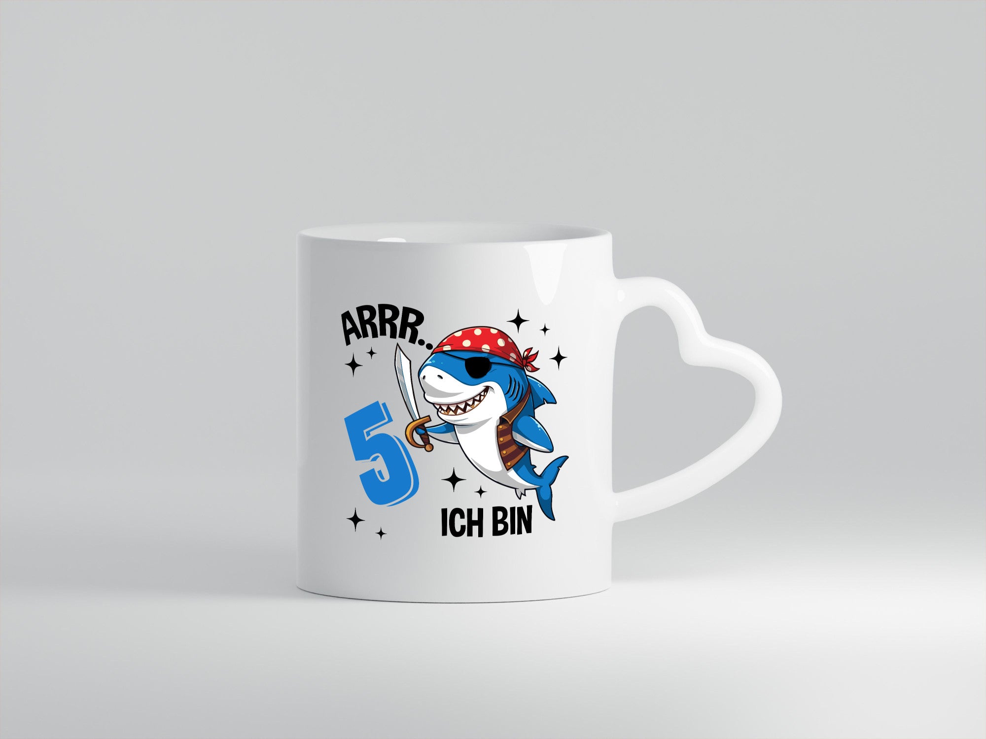 5. Geburtstag | 5 Jahre Arr Pirat Hai Piraten Humor Geschenkidee Tasse