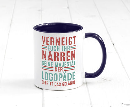 Verneigt euch: Logopäde | Sprachtherapie Geschenkidee Humor Tasse