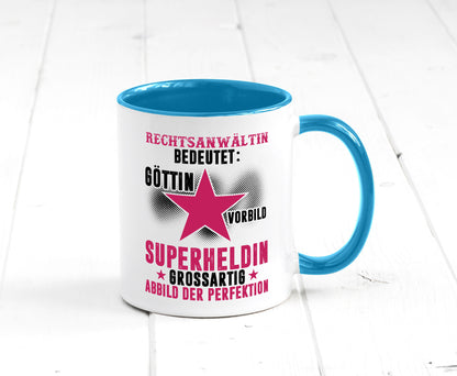 Bedeutung von Rechtsanwältin | Jurstin Anwältin Humor Geschenkidee Tasse