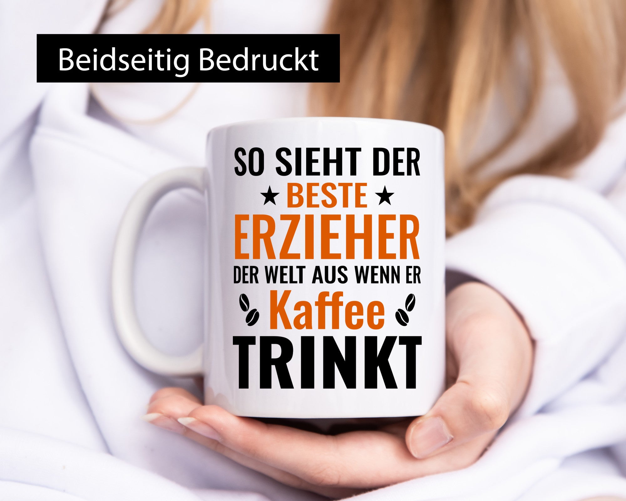 Kaffee trinkt: Erzieher | Pädagoge Schule lustiger Spruch Geschenk Humor