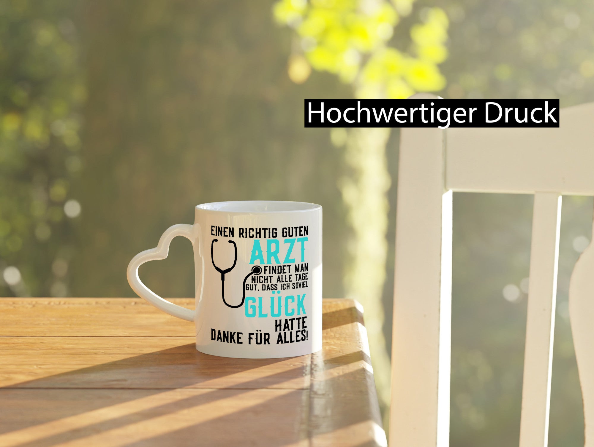 Richtig guter Arzt | Dankeschön Spruch Stethoskop Humor Geschenkidee Tasse