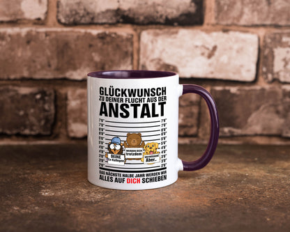 Glückwunsch zur Flucht | Arbeitskollegen Berufswechel Humor Arbeit Kollegen