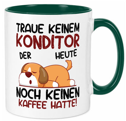 Traue keinem Konditor | Konditorei Humor Geschenkidee Tasse